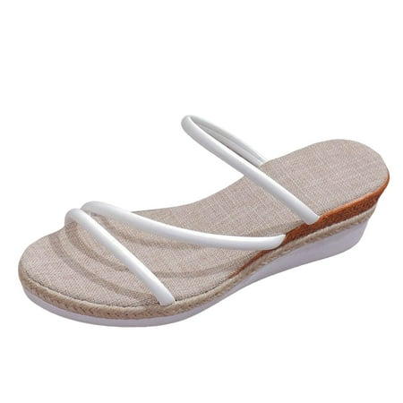 RUICUW Women s Slope High Heel Casual Sandals Fashionable Solid Color Simple Sandals
RUICUW Women s Slope High Heel Casual Sandals Fashionable Solid Color Simple Sandals