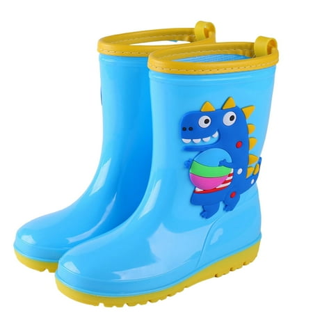 KaLI_store Water Shoes Kids Toddler Kids Rain Boots for Boys Girls Easy-on Waterproof Rainboots Blue 9
KaLI_store Water Shoes Kids Toddler Kids Rain Boots for Boys Girls Easy-on Waterproof Rainboots Blue 9