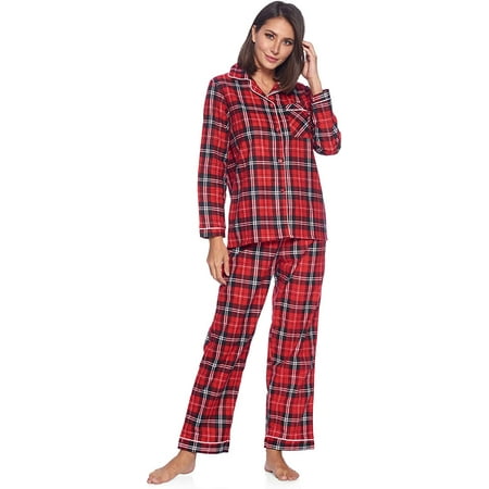 100% Cotton Women s Flannel Long Sleeve PJ s Button Down Sleepwear Pajama Set
100% Cotton Women s Flannel Long Sleeve PJ s Button Down Sleepwear Pajama Set