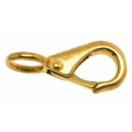 2PC Campbell Chain T7625314 Quick Snap 5/8 Inch Rigid Fixed Eye 2-7/8 Inch Overall Length Solid Bronze