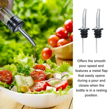 liquor bottle pourer 6pcs Stainless Steel Olive Oil Free Flow Pourers Liquor Bottle Pourer Wine Spout Dispenser with Covers
liquor bottle pourer 6pcs Stainless Steel Olive Oil Free Flow Pourers Liquor Bottle Pourer Wine Spout Dispenser with Covers