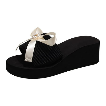 Summer Saving Clearance! Kukoosong Sandals Women Fashion Womens Shoes Casual Round Toe Wedge Heel Bow Slippers Pearl Sandals Wedge Sandals for Women Beige 36
Summer Saving Clearance! Kukoosong Sandals Women Fashion Womens Shoes Casual Round Toe Wedge Heel Bow Slippers Pearl Sandals Wedge Sandals for Women Beige 36