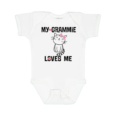 Inktastic Grammie Loves Me Girls Gift Baby Girl Bodysuit