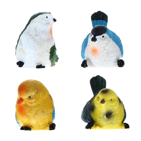 4 Pcs Lovely Resin Bird Shape Ornaments Desktop Garniture for Home Garden Decor
4 Pcs Lovely Resin Bird Shape Ornaments Desktop Garniture for Home Garden Decor