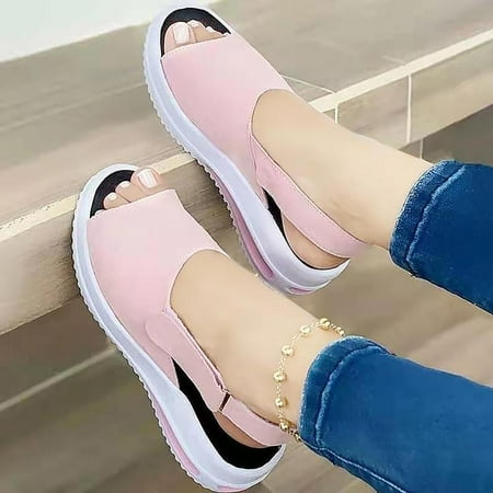 Homedles Platform Sandals Women- Slip on Summer wear Comfy 2023 New Flat Casual Womens Sandals Pink
Homedles Platform Sandals Women- Slip on Summer wear Comfy 2023 New Flat Casual Womens Sandals Pink