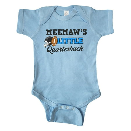 Inktastic Meemaws Little Quarterback with Football and Helmet Gift Baby Boy or Baby Girl Bodysuit
Inktastic Meemaws Little Quarterback with Football and Helmet Gift Baby Boy or Baby Girl Bodysuit