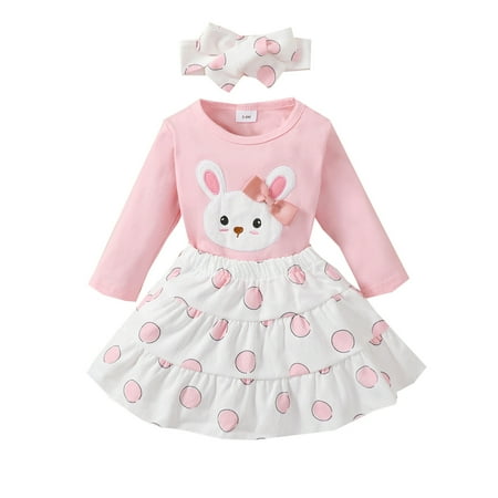 Toddler Easter Cute Baby Rabbit Tops Skirt Headband 3Pcs Outfits Baby Long Sleeve Baby Girls Clothing Sets
Toddler Easter Cute Baby Rabbit Tops Skirt Headband 3Pcs Outfits Baby Long Sleeve Baby Girls Clothing Sets