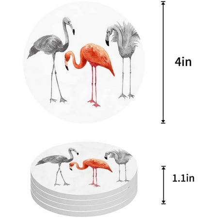 KXMDXA Flamingo Set of 8 Round Coaster for Drinks Absorbent Ceramic Stone Coasters Cup Mat with Cork Base for Home Kitchen Room Coffee Table Bar Decor
KXMDXA Flamingo Set of 8 Round Coaster for Drinks Absorbent Ceramic Stone Coasters Cup Mat with Cork Base for Home Kitchen Room Coffee Table Bar Decor