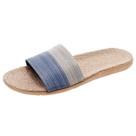 Mens Slippers Men Cotton Linen Beach Breathable Shoes Sandals Home Slipper Flip-Flops Shoes Slippers for Men Cotton Linen Blue 40-41
Mens Slippers Men Cotton Linen Beach Breathable Shoes Sandals Home Slipper Flip-Flops Shoes Slippers for Men Cotton Linen Blue 40-41