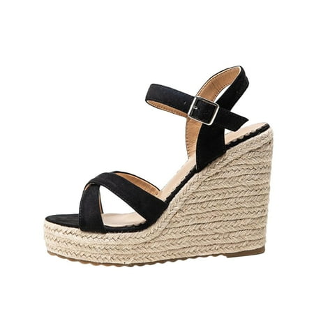 Womens Platform Wedge Espadrilles Sandals Slingback Open Toe Buckle Strap Sandals Casual Summer Beach Dress Shoes
Womens Platform Wedge Espadrilles Sandals Slingback Open Toe Buckle Strap Sandals Casual Summer Beach Dress Shoes