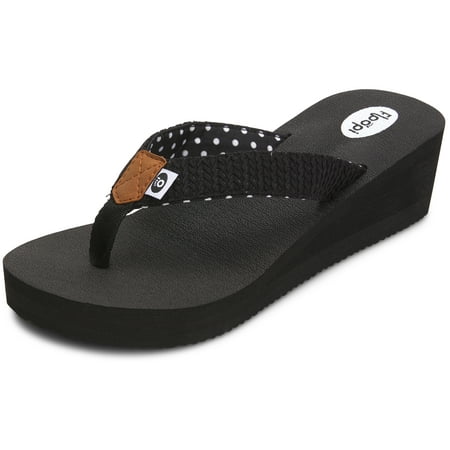 Floopi Womens High Heel Thong Flip Flop Wedge Sandals w/ Comfort Yoga Mat Footbed
Floopi Womens High Heel Thong Flip Flop Wedge Sandals w/ Comfort Yoga Mat Footbed