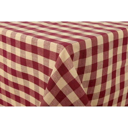 36 x 36 Burgundy Check Table Cloth