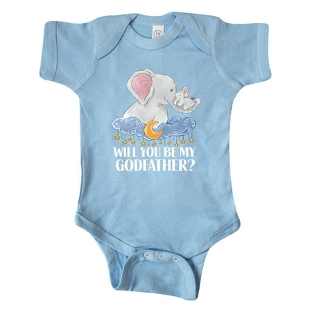 Inktastic Will You Be My Godfather Elephants Moon and Stars Gift Baby Boy or Baby Girl Bodysuit
Inktastic Will You Be My Godfather Elephants Moon and Stars Gift Baby Boy or Baby Girl Bodysuit