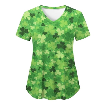 SOOMLON St Patricks Day Scrub Tops for Women Summer Short Sleeve Nursing Uniform with Pocket V-Neck Green Gnomes Print Workwear St Patricks Day Gnomes V Neck Casual Short Sleeve Tops Green XXL
SOOMLON St Patricks Day Scrub Tops for Women Summer Short Sleeve Nursing Uniform with Pocket V-Neck Green Gnomes Print Workwear St Patricks Day Gnomes V Neck Casual Short Sleeve Tops Green XXL