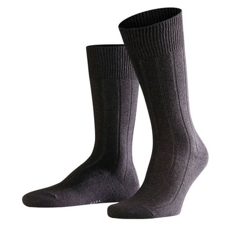 Men s Falke 14423 Lhasa Cashmere Blend Ribbed Sock (Anthracite Melange S)