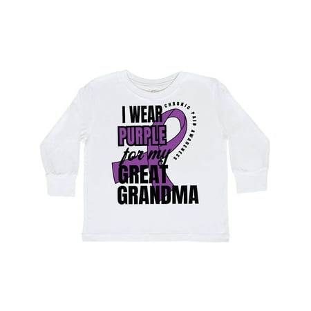 Inktastic Chronic Pain I Wear Purple For My Great Grandma Gift Toddler Boy or Toddler Girl Long Sleeve T-Shirt
Inktastic Chronic Pain I Wear Purple For My Great Grandma Gift Toddler Boy or Toddler Girl Long Sleeve T-Shirt