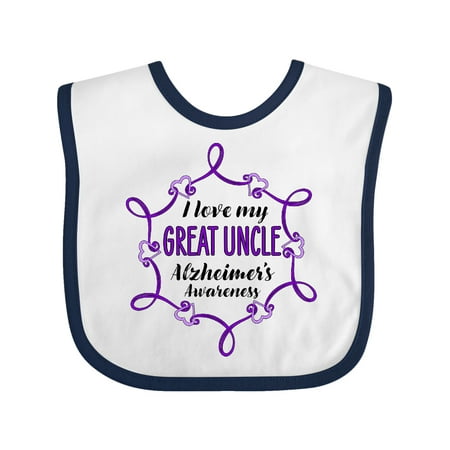 Inktastic I Love My Great Uncle Alzheimer s Awareness Gift Baby Boy or Baby Girl Bib
Inktastic I Love My Great Uncle Alzheimer s Awareness Gift Baby Boy or Baby Girl Bib