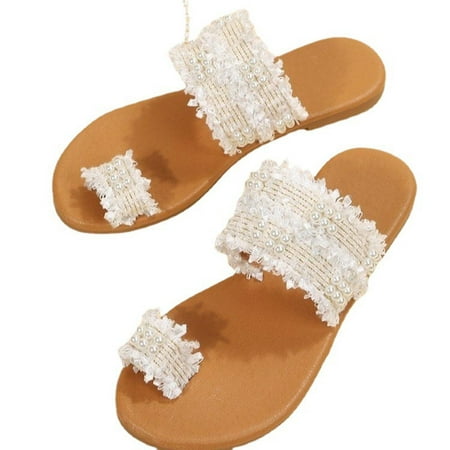 Aueoeo Summer Women Open Toe Beach Sandals Roman Casual Flat Shoes Slippers Flip Flops Clearance
Aueoeo Summer Women Open Toe Beach Sandals Roman Casual Flat Shoes Slippers Flip Flops Clearance