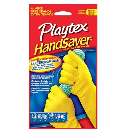 6 Pack Playtex Handsaver Gloves:X-Large Cleaning in home & garden colors vary