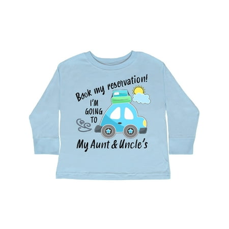 Inktastic Book my Reservation! I m Going To My Aunt and Uncle s Gift Toddler Boy or Toddler Girl Long Sleeve T-Shirt
Inktastic Book my Reservation! I m Going To My Aunt and Uncle s Gift Toddler Boy or Toddler Girl Long Sleeve T-Shirt