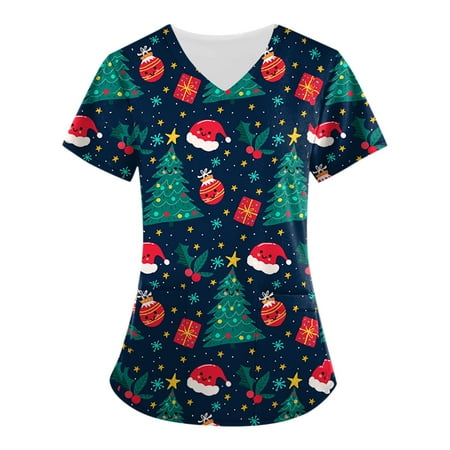 Mchoice Womens Halloween Costumes V-Neck Short Sleeve Nursing Uniform Workwear Halloween Pumpkin Bats Ghost Printed Graphic Tees Blouse Scrubs Tops with Pockets
Mchoice Womens Halloween Costumes V-Neck Short Sleeve Nursing Uniform Workwear Halloween Pumpkin Bats Ghost Printed Graphic Tees Blouse Scrubs Tops with Pockets