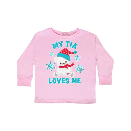 Inktastic Polar Bear My Tia Loves Me in Santa Hat with Snowflakes Gift Toddler Boy or Toddler Girl Long Sleeve T-Shirt
Inktastic Polar Bear My Tia Loves Me in Santa Hat with Snowflakes Gift Toddler Boy or Toddler Girl Long Sleeve T-Shirt