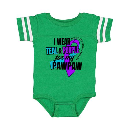 Inktastic Suicide Prevention I Wear Teal and Purple for My Pawpaw Gift Baby Boy or Baby Girl Bodysuit
Inktastic Suicide Prevention I Wear Teal and Purple for My Pawpaw Gift Baby Boy or Baby Girl Bodysuit