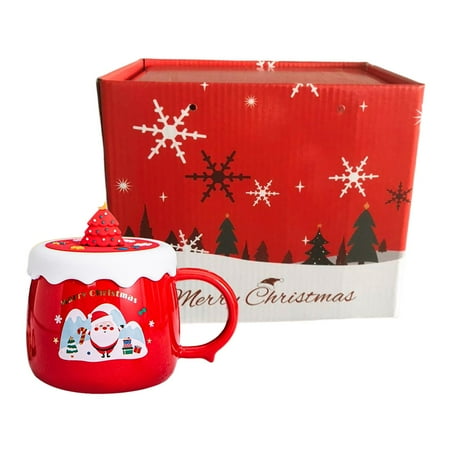Christmas Coffee Mug Milk Juice Mug Tea Cup with Lid and Handle Christmas Ceramic Cup for Kitchen Birthday Thanksgiving Woman Man Wedding Red Santa
Christmas Coffee Mug Milk Juice Mug Tea Cup with Lid and Handle Christmas Ceramic Cup for Kitchen Birthday Thanksgiving Woman Man Wedding Red Santa