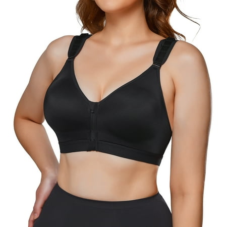 Irisnaya Women s Post-Surgical Bra Support Racerback Sports Bras Zip Front Closure Adjustable Straps Wireless(Black X-Large)
Irisnaya Women s Post-Surgical Bra Support Racerback Sports Bras Zip Front Closure Adjustable Straps Wireless(Black X-Large)