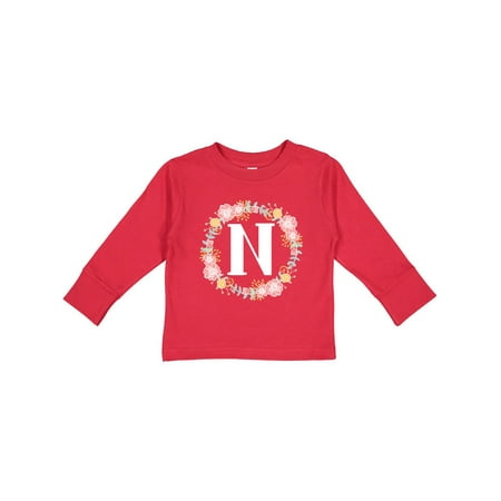Inktastic Monogram Letter N Rose Floral Wreath Gift Gift Toddler Toddler Girl Long Sleeve T-Shirt
Inktastic Monogram Letter N Rose Floral Wreath Gift Gift Toddler Toddler Girl Long Sleeve T-Shirt