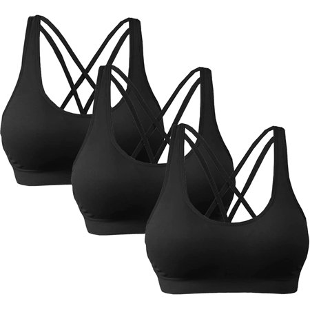 Elbourn Women s Medium Support Cross Back Wirefree Removable Cups Yoga Sport Bra Fitness Workout Running Yoga Tank Tops 3 Pack
Elbourn Women s Medium Support Cross Back Wirefree Removable Cups Yoga Sport Bra Fitness Workout Running Yoga Tank Tops 3 Pack