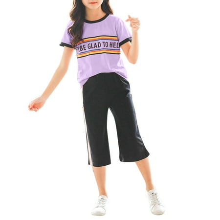 Teen Kids Girls Rainbow Letter Tracksuit Tops Loose Pants Sports Suits Outfits Clothes Outwear For 9-11 Years
Teen Kids Girls Rainbow Letter Tracksuit Tops Loose Pants Sports Suits Outfits Clothes Outwear For 9-11 Years