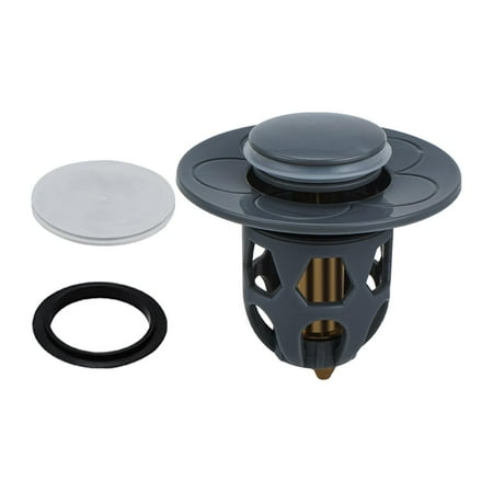 Bathroom Sink Stopper Universal Basin Up Bathroom Drain Stopper for 1.1~1.5 in Standard Drain Holes Anti Clogging Bathroom Sink Drain Strainer Gray 1Pc
Bathroom Sink Stopper Universal Basin Up Bathroom Drain Stopper for 1.1~1.5 in Standard Drain Holes Anti Clogging Bathroom Sink Drain Strainer Gray 1Pc
