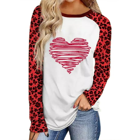 3x Long Sleeve Tops for Women plus Size Women s Valentine s Day Print Plus Size Printed T Shirt Casual Long Sleeved Top Women Pajama Tops
3x Long Sleeve Tops for Women plus Size Women s Valentine s Day Print Plus Size Printed T Shirt Casual Long Sleeved Top Women Pajama Tops