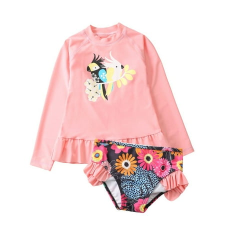 Esho Toddler Girls Rashguard Two Pieces Swimsuit Set Kids Cartoon Long Sleeve Bathing Suits Swimwear 1-10T
Esho Toddler Girls Rashguard Two Pieces Swimsuit Set Kids Cartoon Long Sleeve Bathing Suits Swimwear 1-10T
