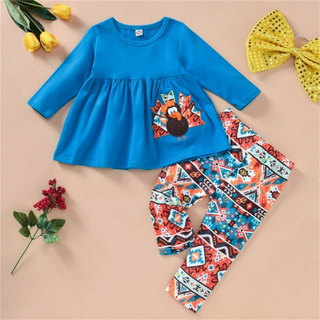 Hunpta Toddler Kids Girls Outfit Thanksgiving Prints Long Sleeves Tops Pants 2pcs Set Outfits
Hunpta Toddler Kids Girls Outfit Thanksgiving Prints Long Sleeves Tops Pants 2pcs Set Outfits