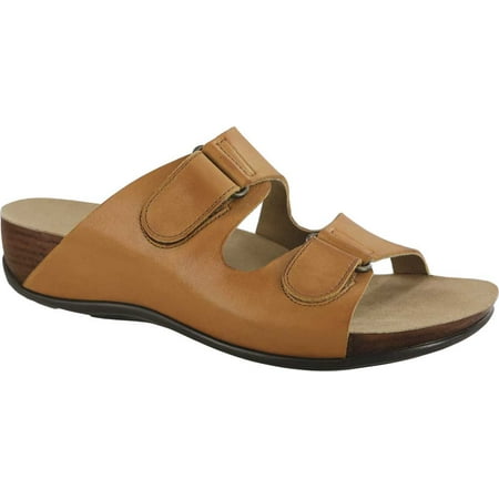 Women s SAS Seaside Wedge Slide Hazel Leather 11 W