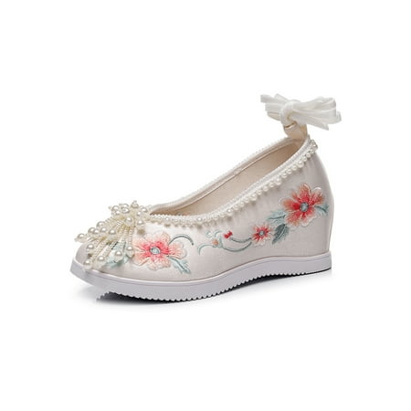 Rockomi Ladies Non-Slip Hidden Wedge Shoes Slip Resistant Pearl Hidden Wedge Shoes Dancing Outdoor Breathable Dance Sneaker White 5.5
Rockomi Ladies Non-Slip Hidden Wedge Shoes Slip Resistant Pearl Hidden Wedge Shoes Dancing Outdoor Breathable Dance Sneaker White 5.5