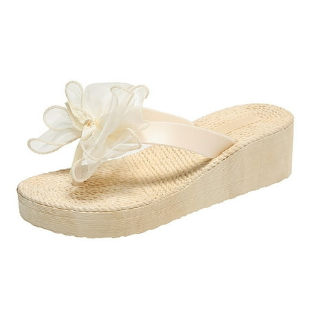 Youmylove Fashion Bow Knot Thick Bottom Flip Flops Women Middle Heel Anti-Slip Sandal Shoes Summer Comfy Daily Simple Walking Footwears
Youmylove Fashion Bow Knot Thick Bottom Flip Flops Women Middle Heel Anti-Slip Sandal Shoes Summer Comfy Daily Simple Walking Footwears