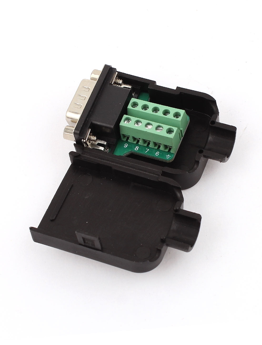 DB9G9 Stable DB9 Connector 9Pin Male Adapter Terminal Module w Case