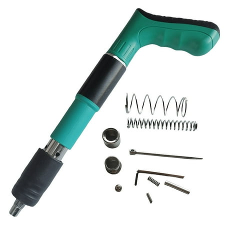 Niovtt Manual Steel Nail Gun One-handed Operation Riveting Tool (Green Accessories)