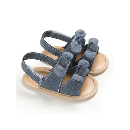 Bellella Newborn Flat Sandal Summer Sandals Soft Sole Crib Shoes Lightweight Princess Shoe Walking Birthday Denim Blue 12-18 months
Bellella Newborn Flat Sandal Summer Sandals Soft Sole Crib Shoes Lightweight Princess Shoe Walking Birthday Denim Blue 12-18 months