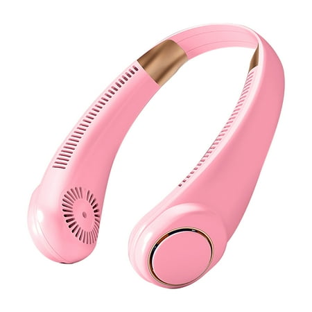 Yrtoes Holiday Ornaments Usb Fan Silent Sports Portable Electric Fan Hanging Neck Lazy Portable Outdoor Fan