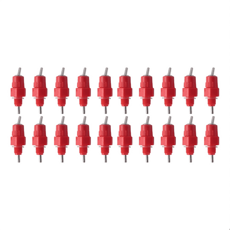 20Pcs Water Nipples Stainless Steel Ball Drinker Poultry Chicken Duck Screw