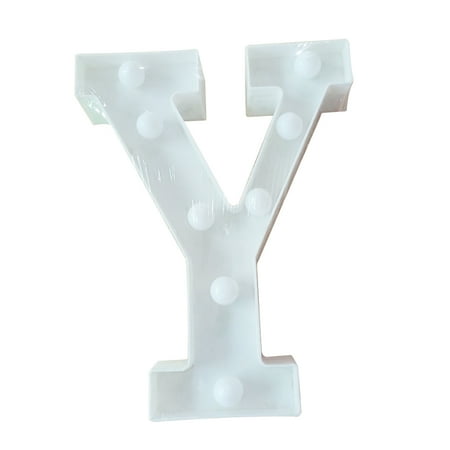 Luminous 26 English Alphabet LED Letter Light Night Lamp Wedding Party Room Letter Decoration Y
Luminous 26 English Alphabet LED Letter Light Night Lamp Wedding Party Room Letter Decoration Y