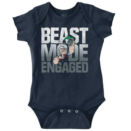 Beast Gym Engaged Popeye Sailor Romper Boys or Girls Infant Baby Brisco Brands 12M 
Beast Gym Engaged Popeye Sailor Romper Boys or Girls Infant Baby Brisco Brands 12M