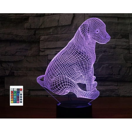 3D Puppy Dog Remote Control 16 Color Night Lights Illusion Acrylic LED Table Bedside Lamp Children Bedroom Desk Decor Birthday Gifts Toy for Kids
3D Puppy Dog Remote Control 16 Color Night Lights Illusion Acrylic LED Table Bedside Lamp Children Bedroom Desk Decor Birthday Gifts Toy for Kids