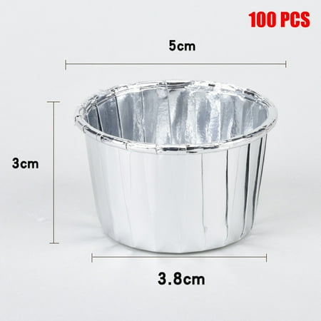 KongLyle Aluminum Foil Cupcake Paper Cupcake Liner Baking Cups Muffin Cupcake Paper Cups(Silver 100 PCS)
KongLyle Aluminum Foil Cupcake Paper Cupcake Liner Baking Cups Muffin Cupcake Paper Cups(Silver 100 PCS)