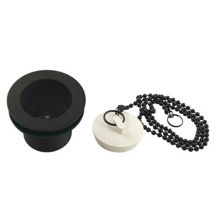 Kingston Brass 1.5 in. Chain & Stopper Tub Drain with 1.5 in. Body Thread Matte Black
Kingston Brass 1.5 in. Chain & Stopper Tub Drain with 1.5 in. Body Thread Matte Black