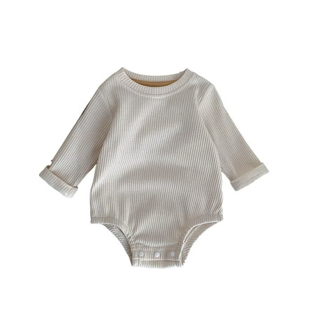 elfinBE Newborn Baby Girl Infant Solid Color Long Sleeve Knit Fabric One-piece Romper 0-12M
elfinBE Newborn Baby Girl Infant Solid Color Long Sleeve Knit Fabric One-piece Romper 0-12M